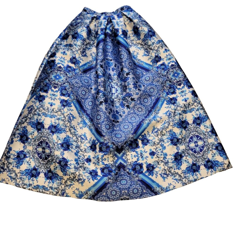 Xtraordinary Skirt Womens 3 Blue Sparkle Long Maxi Formal‎ Modest Comfort